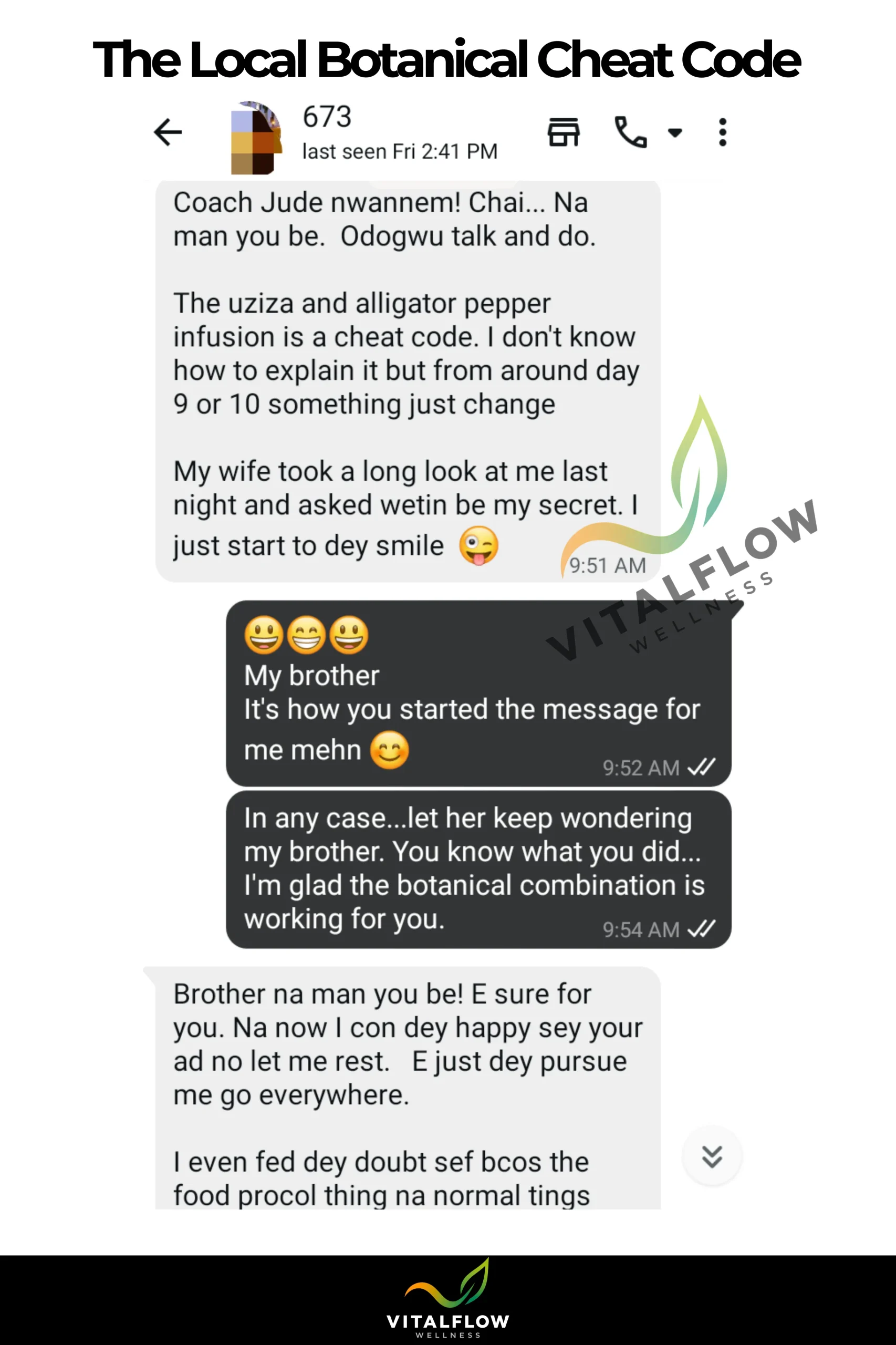 VitalFlow Wellness WhatsApp Success Story 4