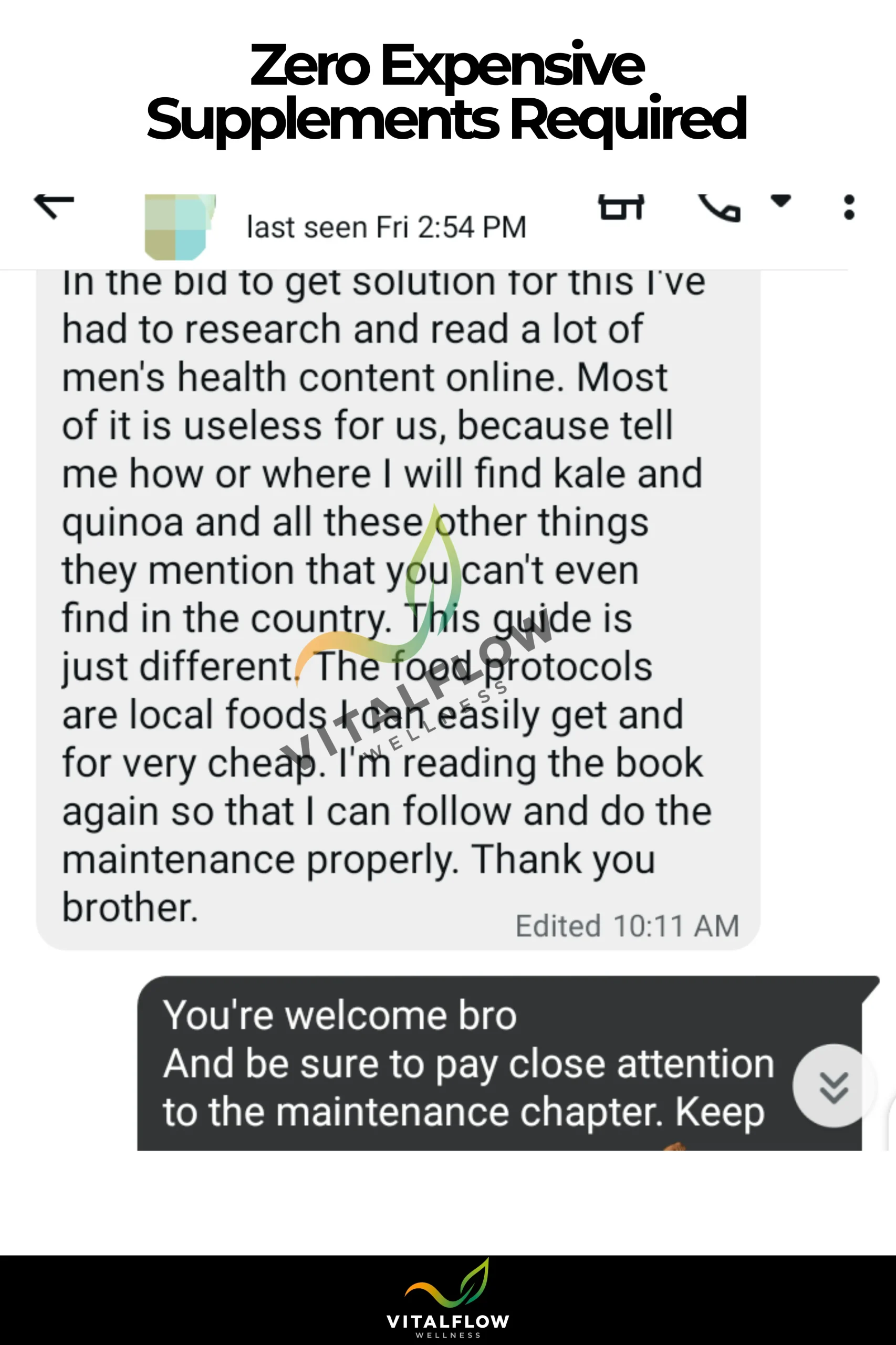 VitalFlow Wellness WhatsApp Success Story 5